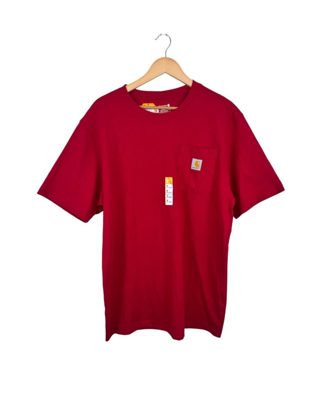 NEW Carhartt Mens Loose Fit Heavyweight Red Pocket T-Shirt Short Sleeve Size M